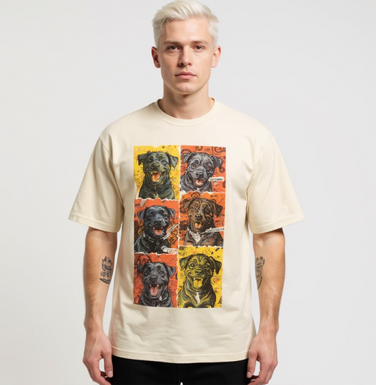 Camiseta Oversized Dogs da casa