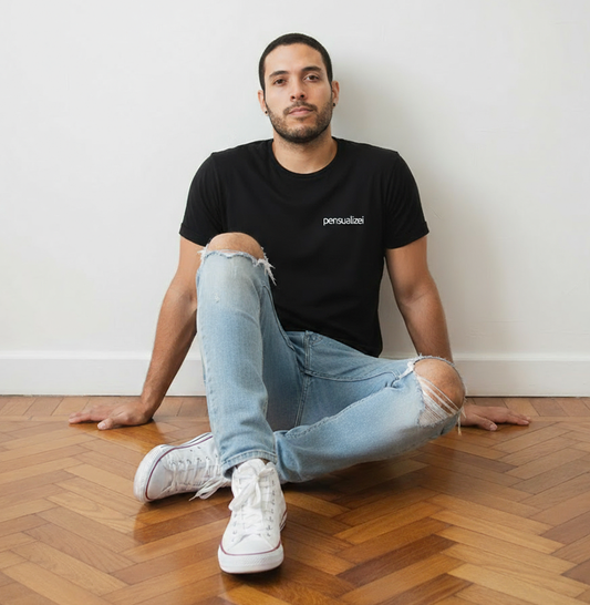 Camiseta Oversized Pensualizei Preta